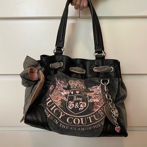 Vintage Juicy couture velour tote bag